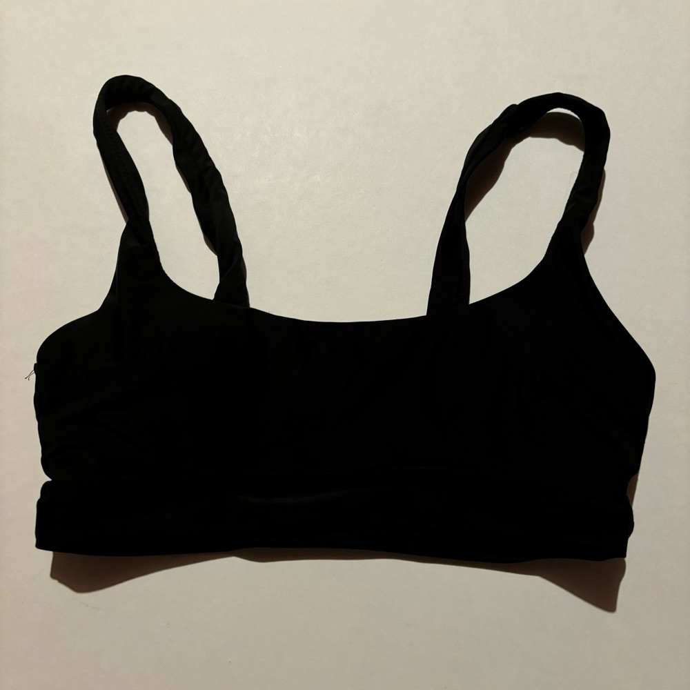 black scoop bikini top from aerie